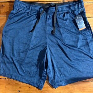 Jockey Shorts Men Medium Spacedye Training Navy Blazer Blue Moisture Wicking NEW